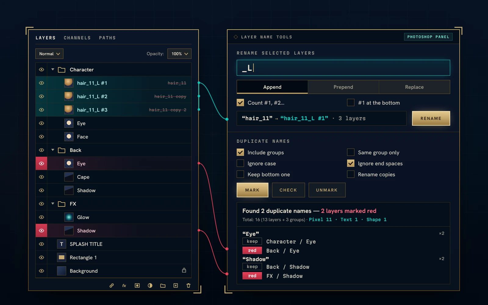 Layer Name Tools
